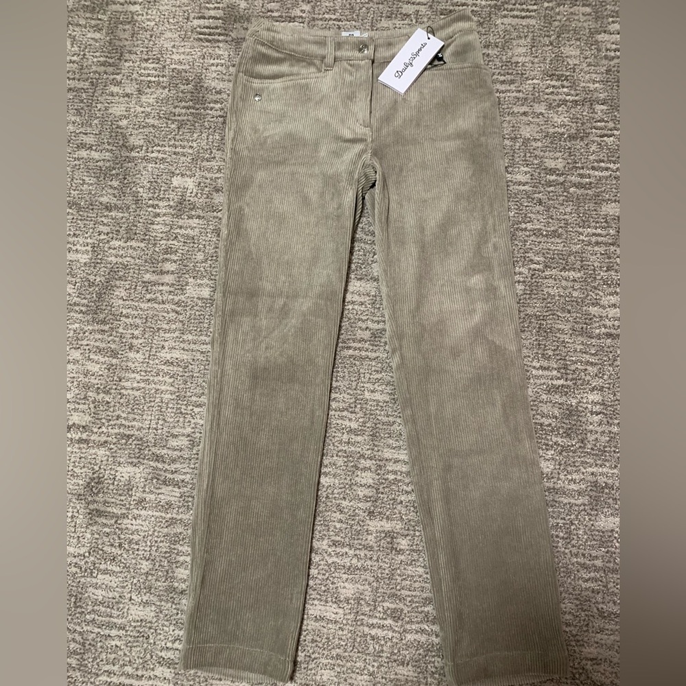 Daily Sports Olive Corduroy Pants - Picture 5 of 9